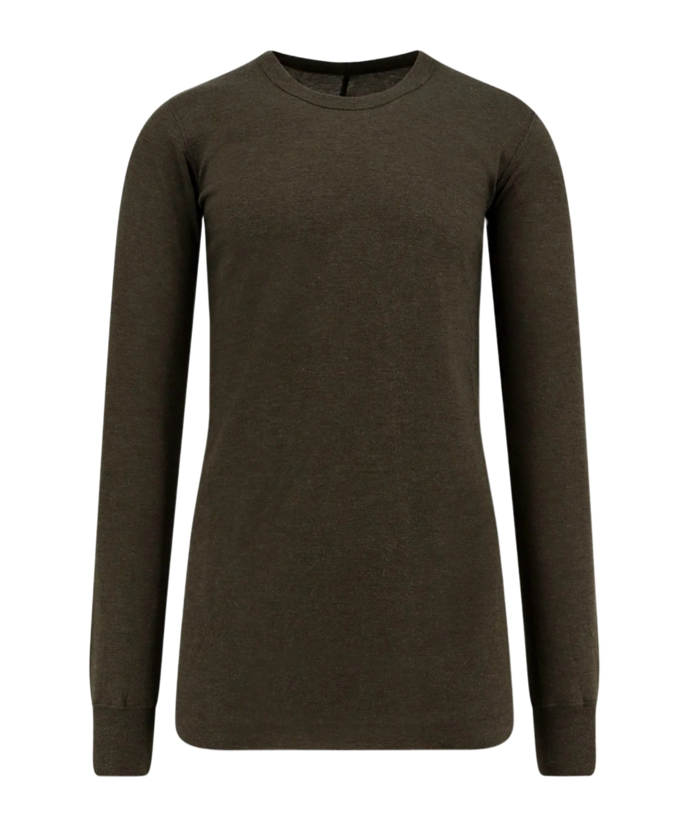Rick Owens Khaki Concordians Basic Ls T-shirt In Brown