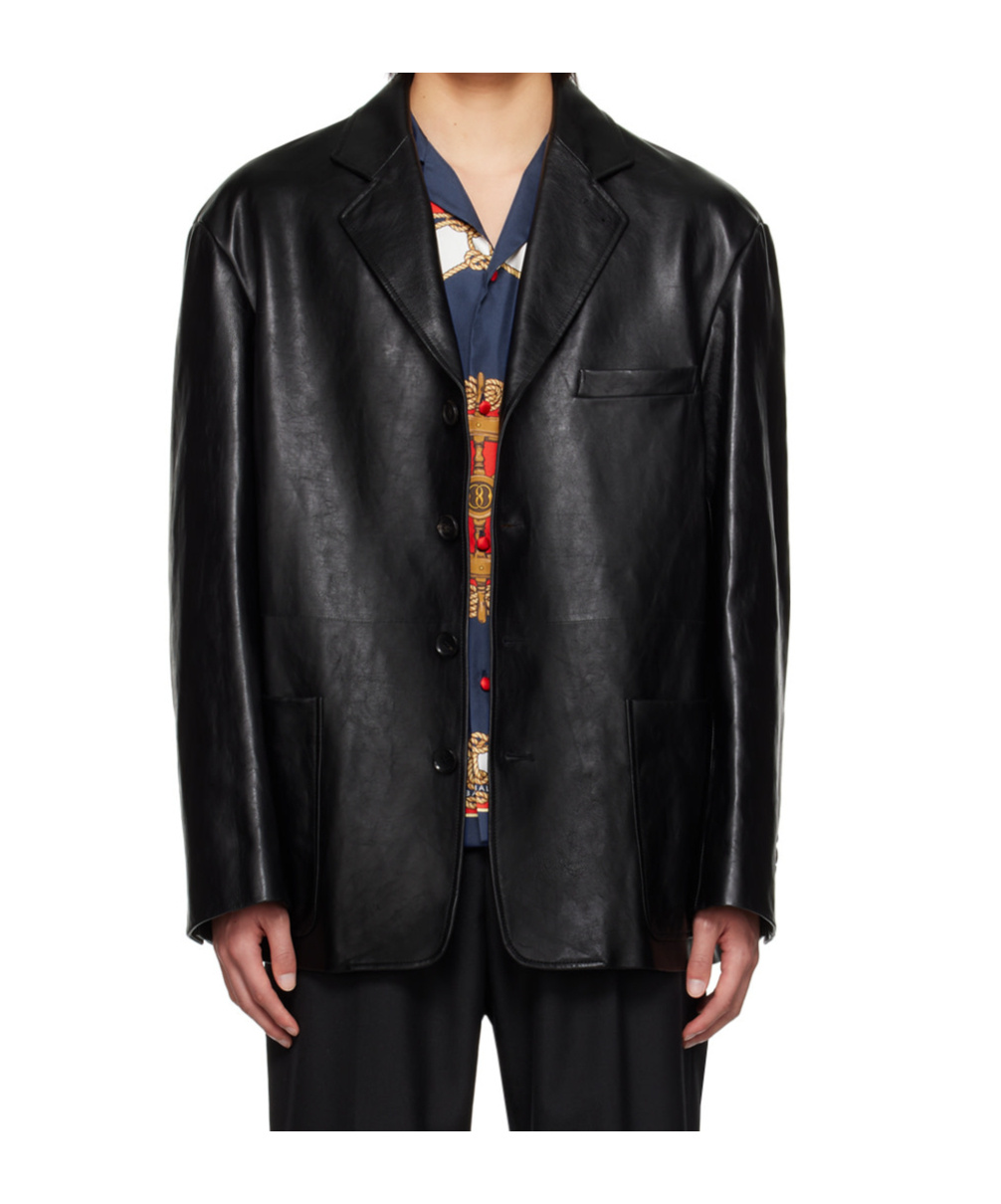 Bally Long Sleeve Leather Jacket