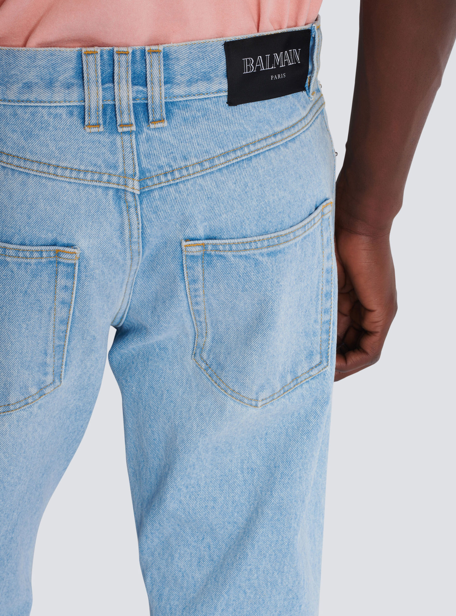 Balmain Mid-rise Straight Jeans In Blue