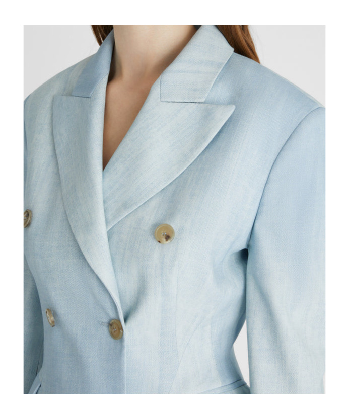Ermanno Scervino Denim-print Blazer