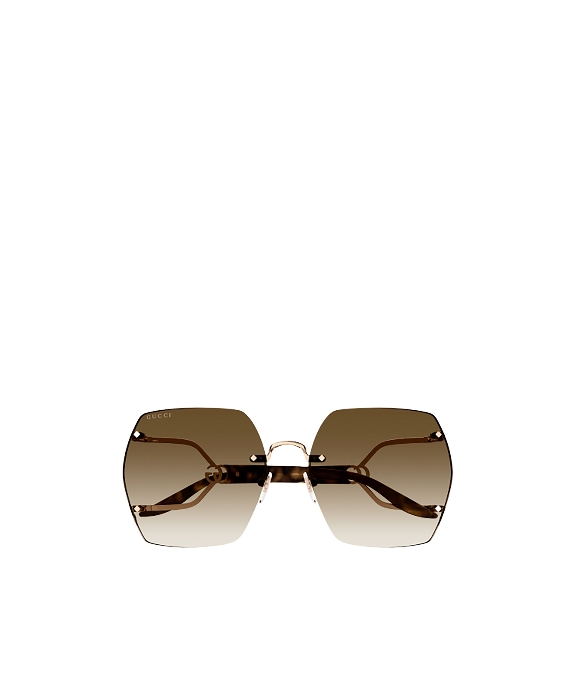 Gucci Double G Oversize-frame Sunglasses In Multicolor