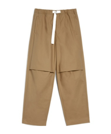 Jil Sander Cotton Trousers In Brown