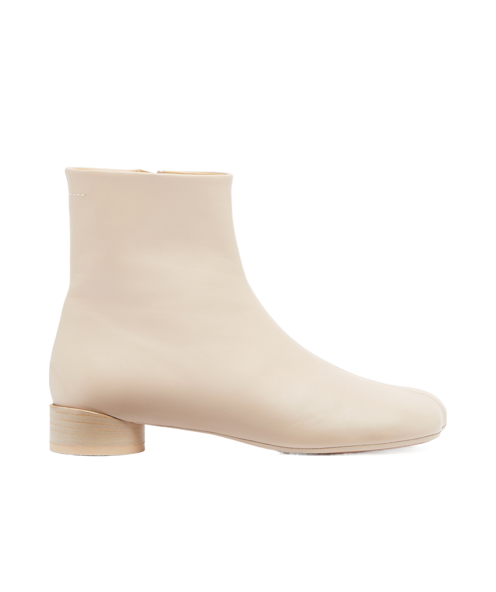 Shop Mm6 Maison Margiela Anatomic Ankle Boots In Nude