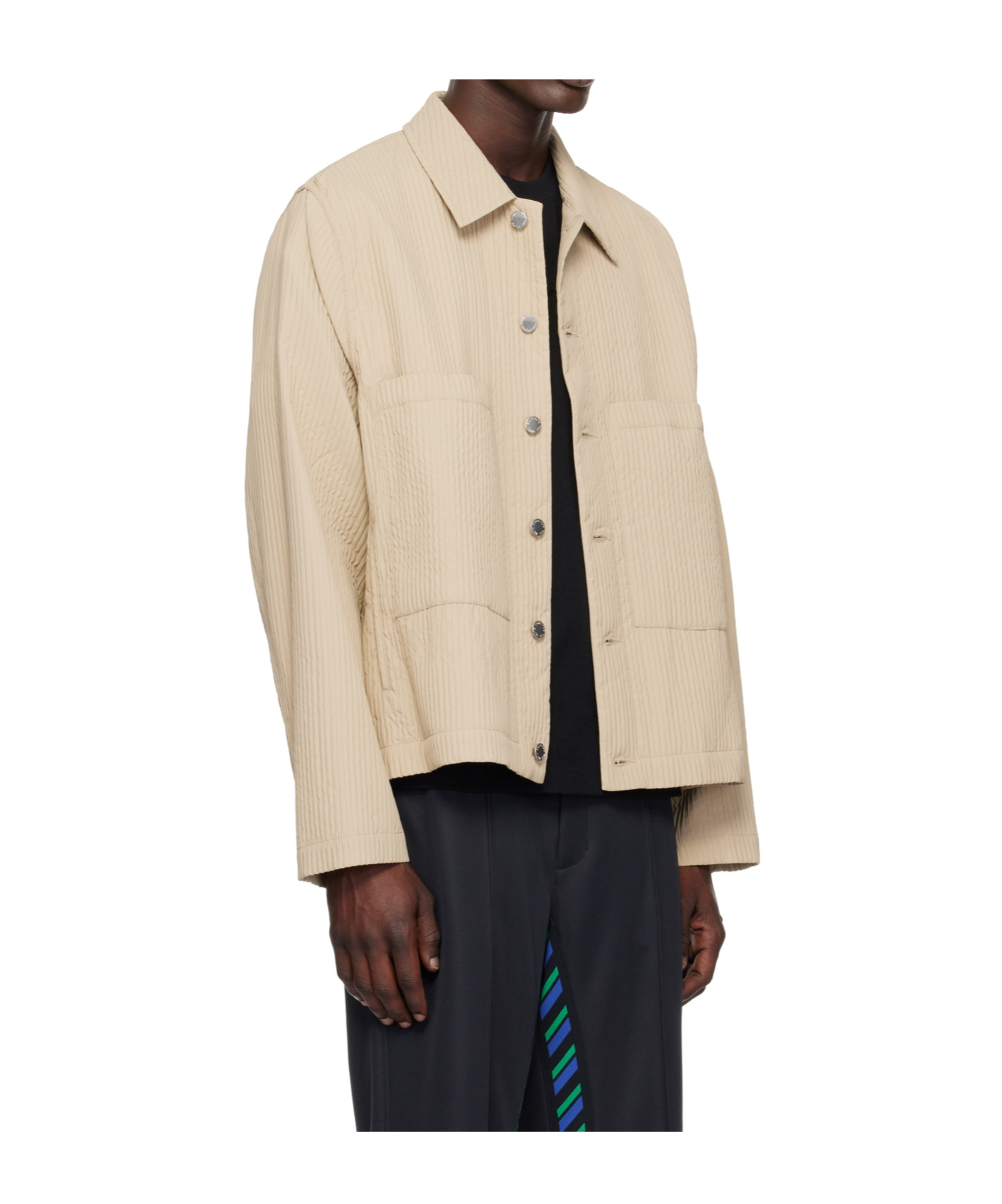 Song For The Mute Lapel Casual Jacket In Neutral