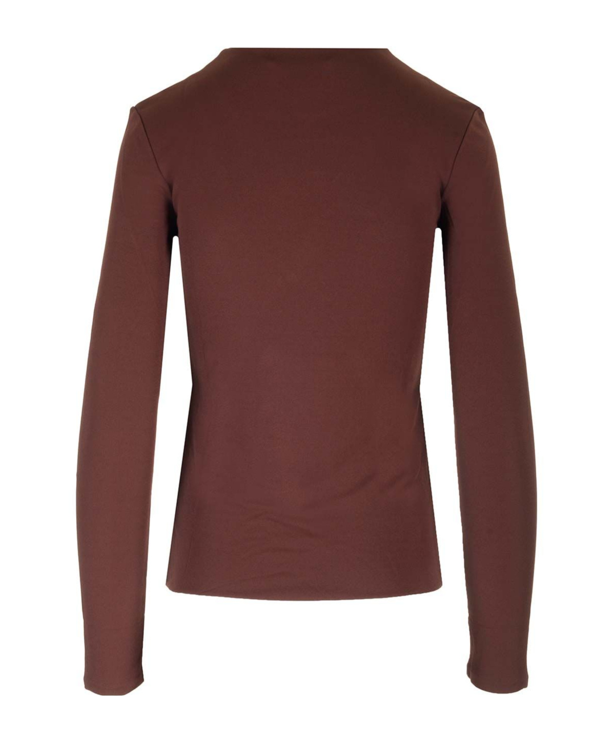 Jil Sander Long-sleeved Crewneck Top In Red