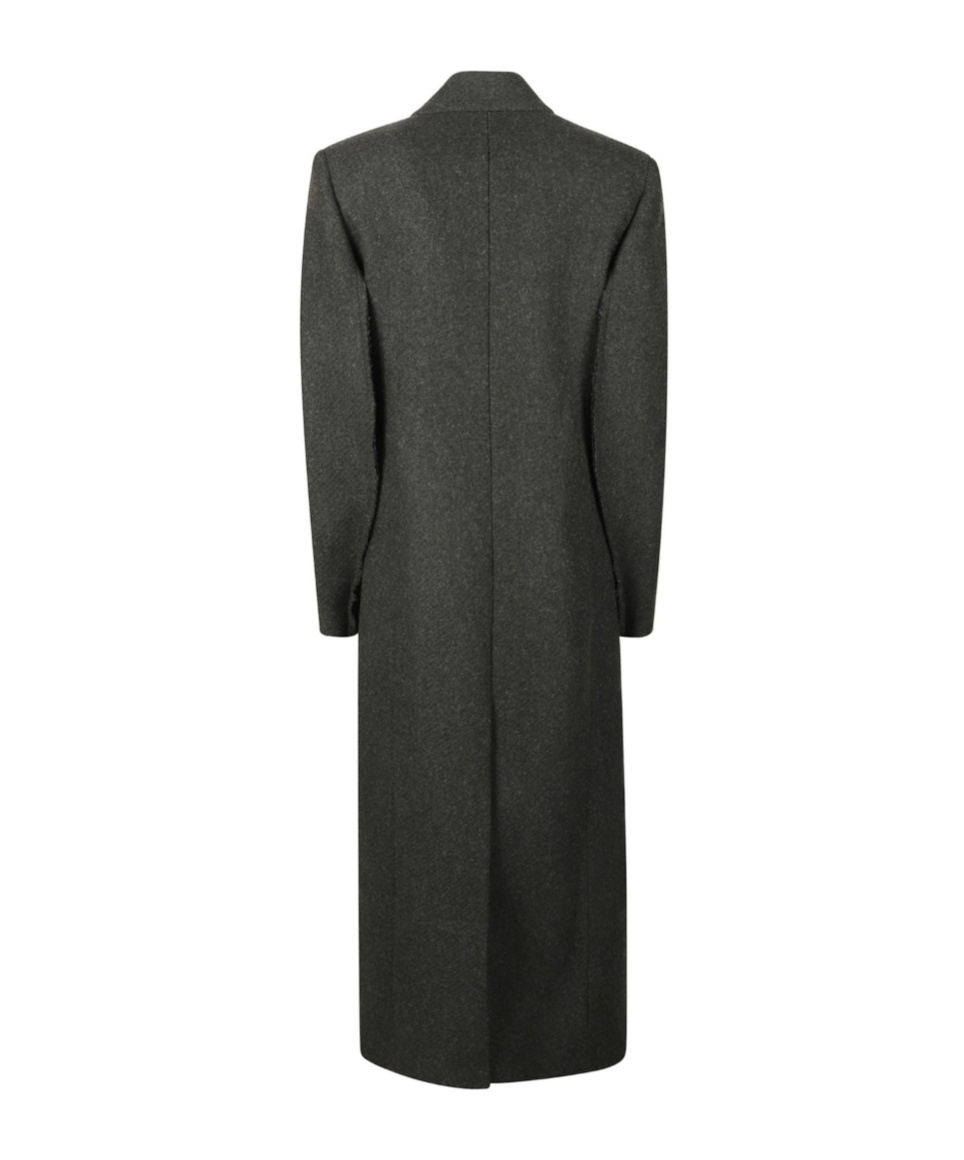 Victoria Beckham Single Breasted Mid-length Coat In Black