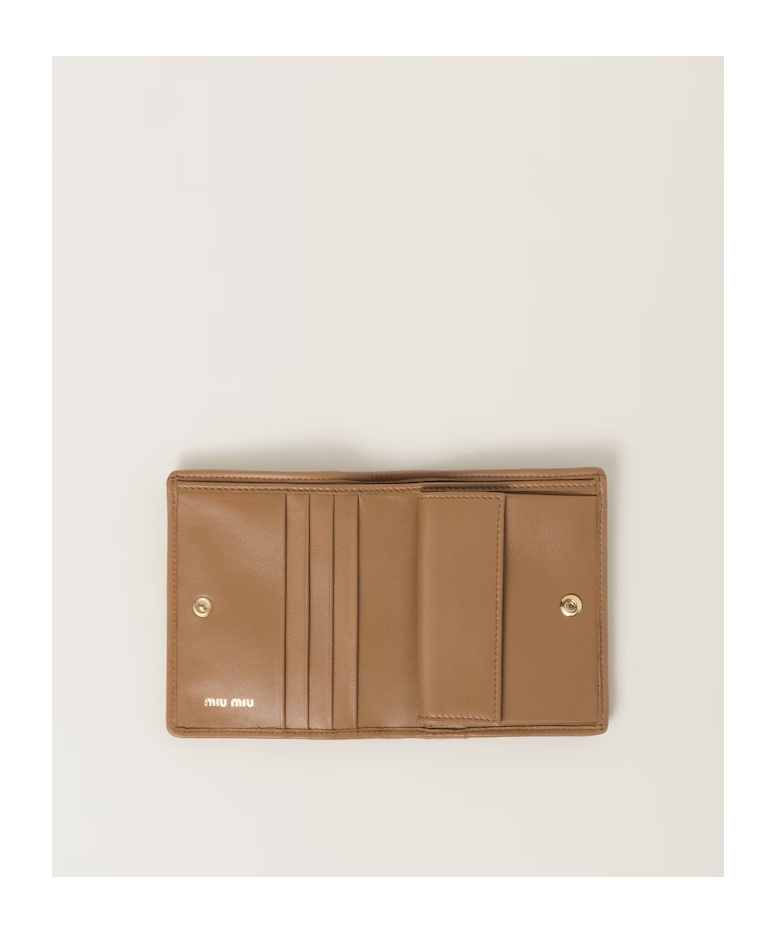 Miu Miu Small Matelassé Nappa Leather Wallet