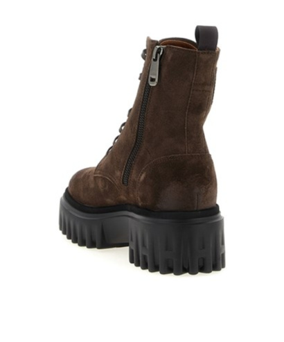 Hogan H700 Lace-up Chunky-sole Boots In Brown