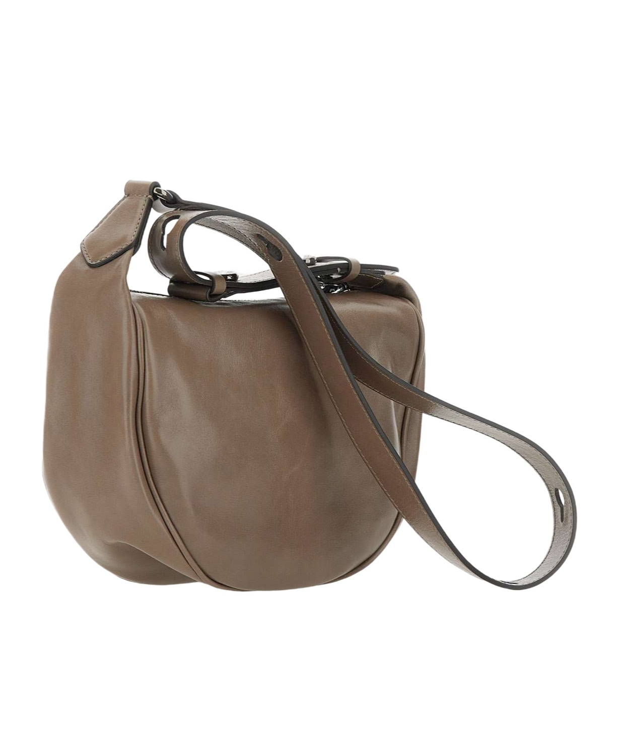 Gianni Chiarini Logo Patch Shoulder Bag In Brown