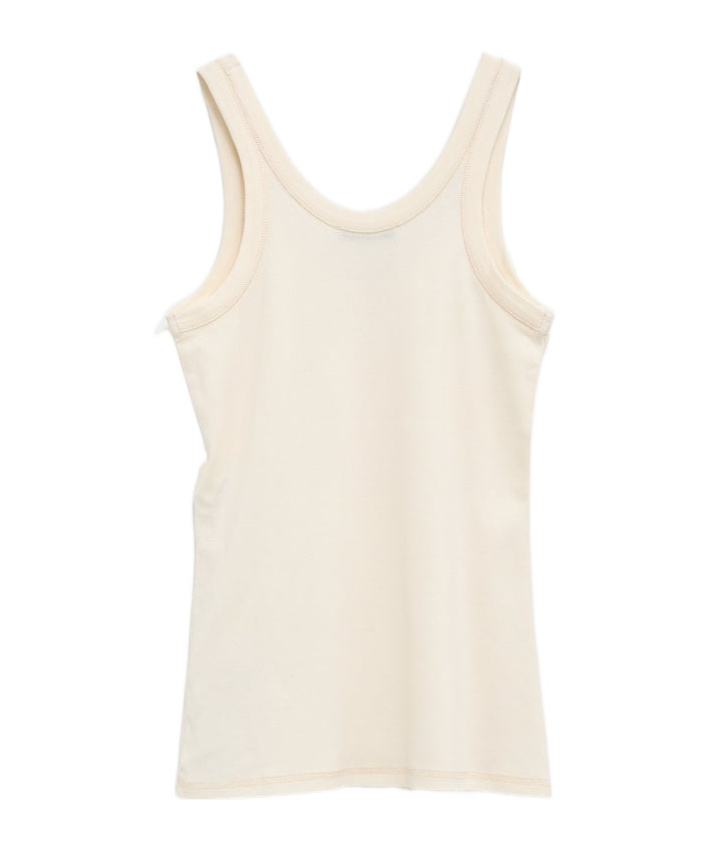 Lemaire Fine-ribbed Seamless Tank Top In Neutral