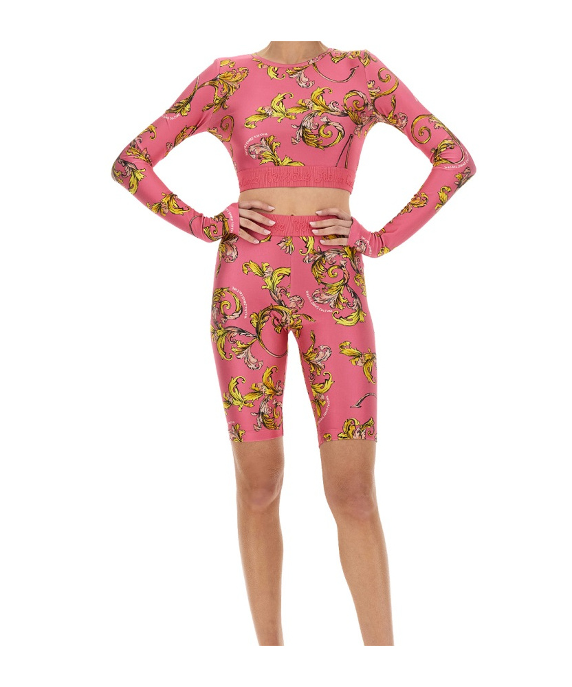 Versace Jeans Couture Cropped Patterned Top