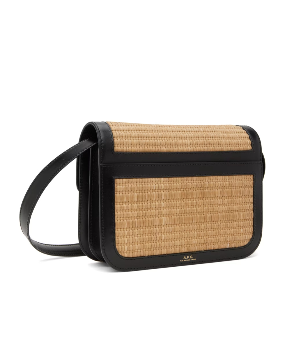 Apc Adjustable Shoulder Strap Combined Shoulder Bag In Nude