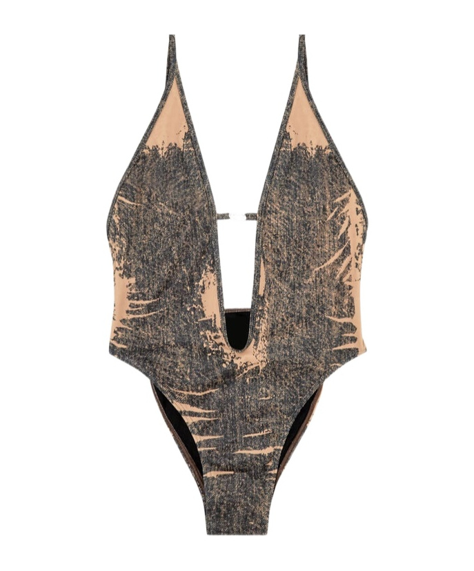 Diesel Daisy-dnm Swimsuit In Black