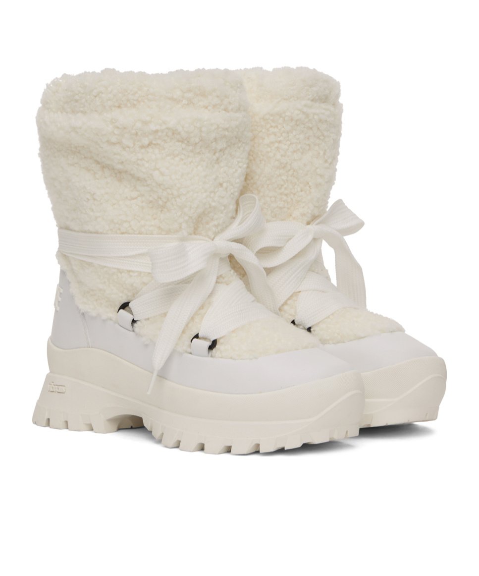 Mackage Conquer Shearling-lining  Snow Boots In White