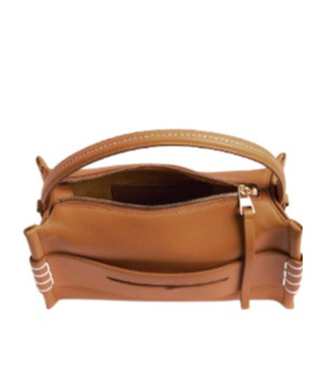 Jw Anderson Small Loafer Bag In Tan Leather In Brown