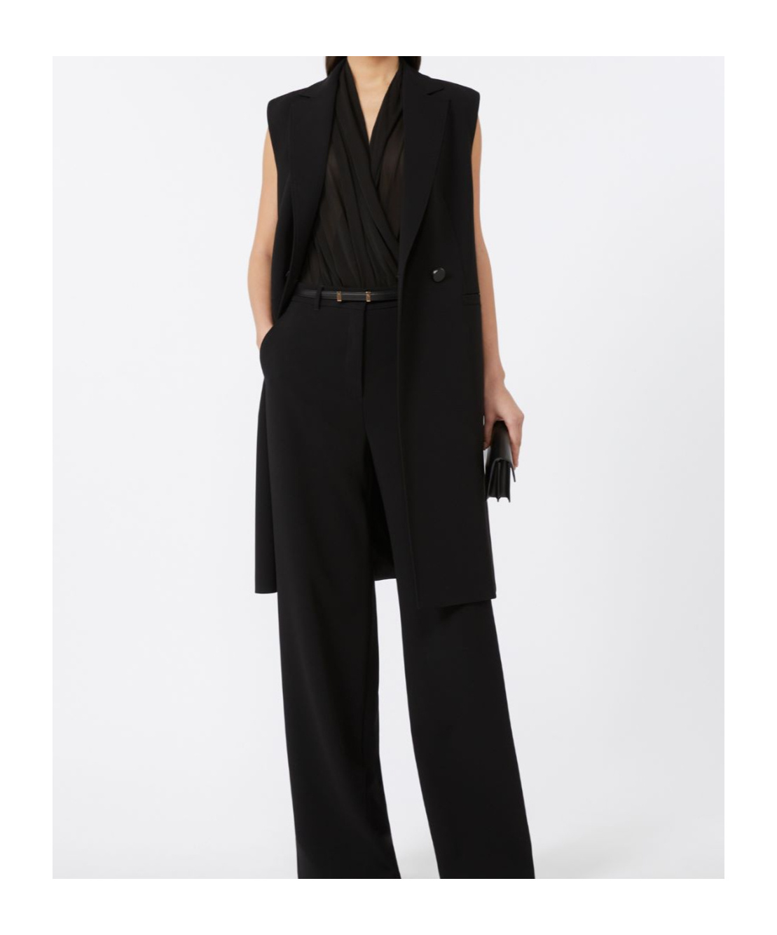 Max Mara V-neck Sleeveless Blazer