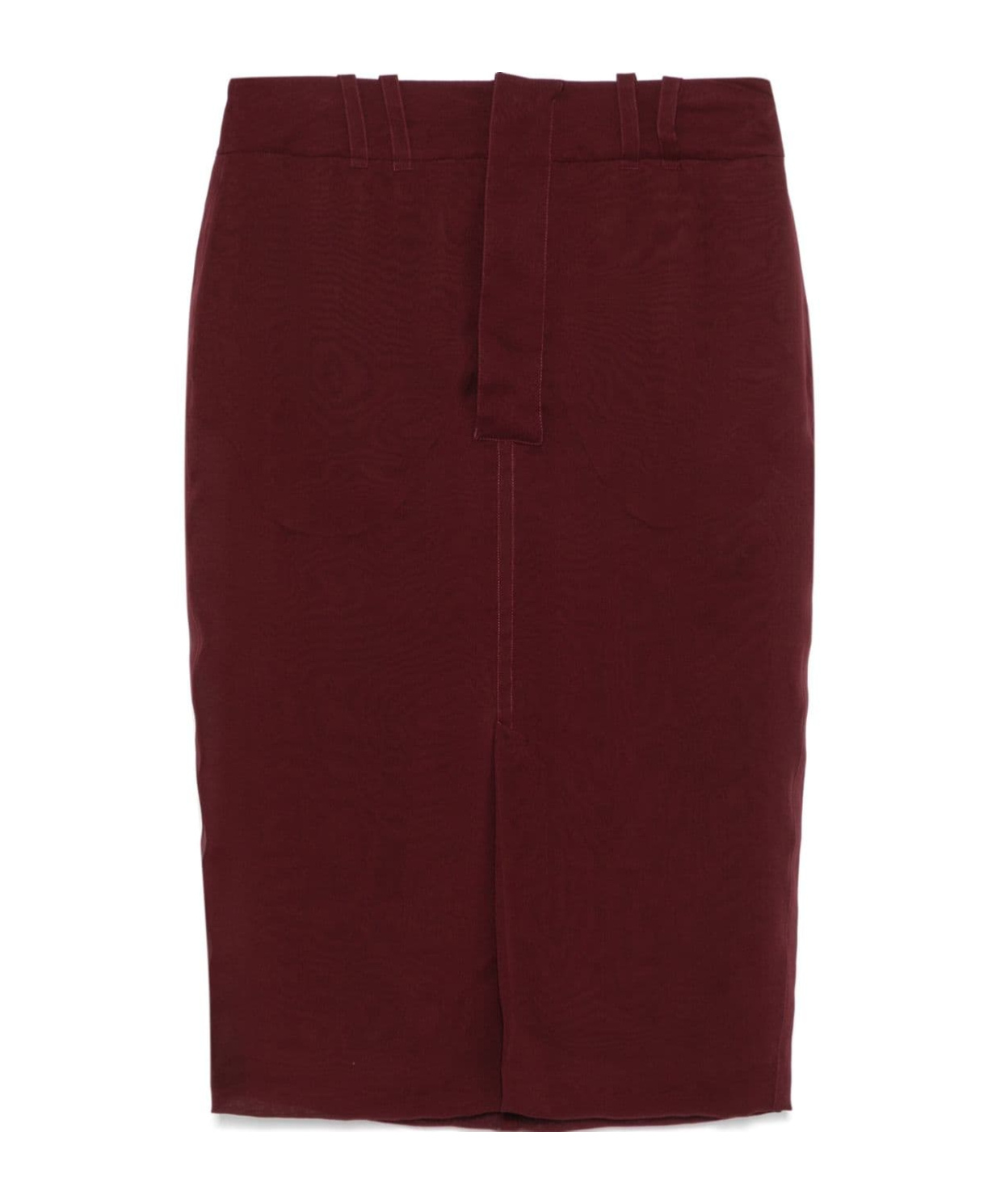 Saint Laurent Midi Skirt In Brown