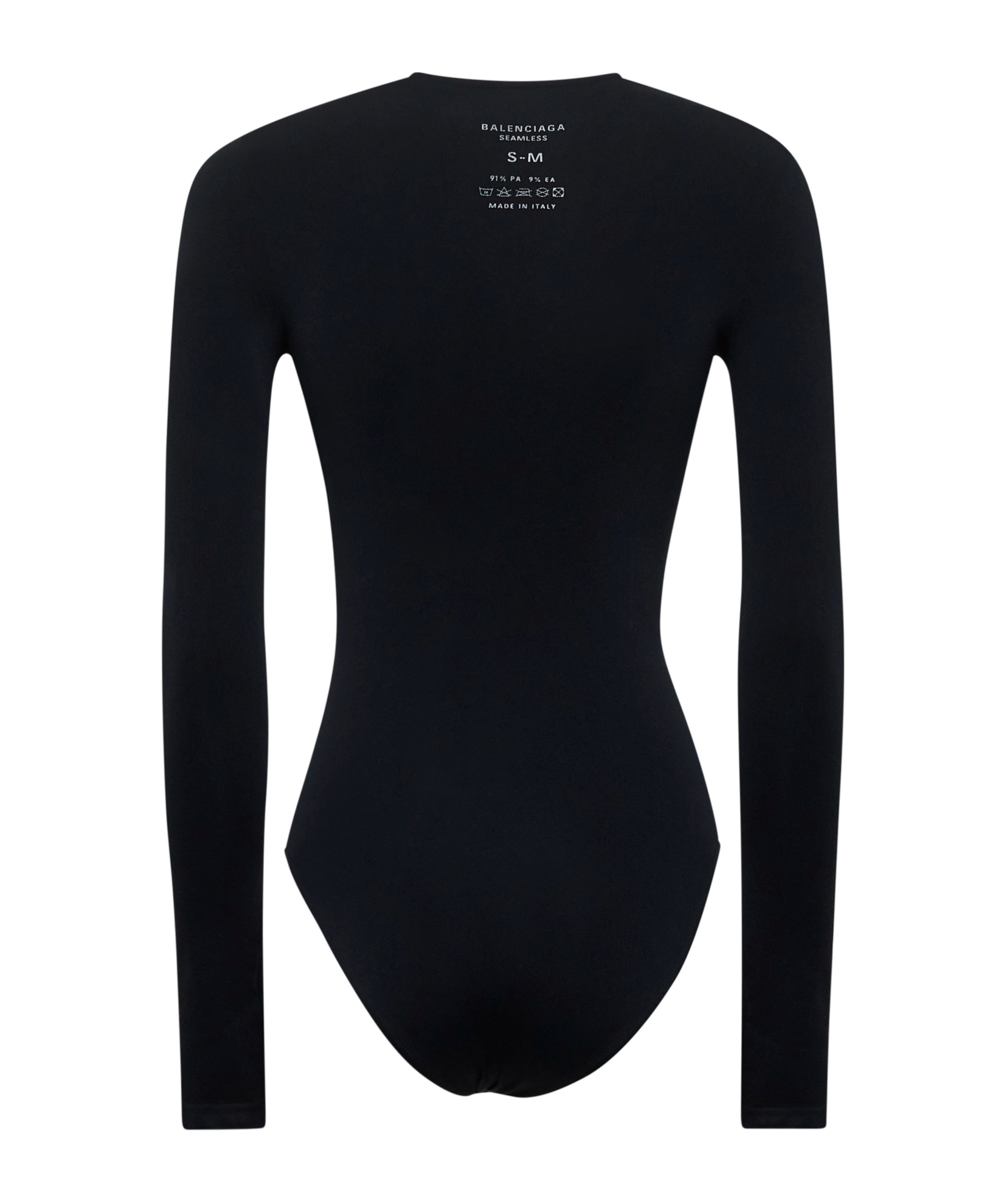 Balenciaga Women Black Jersey Seamless Body In Black