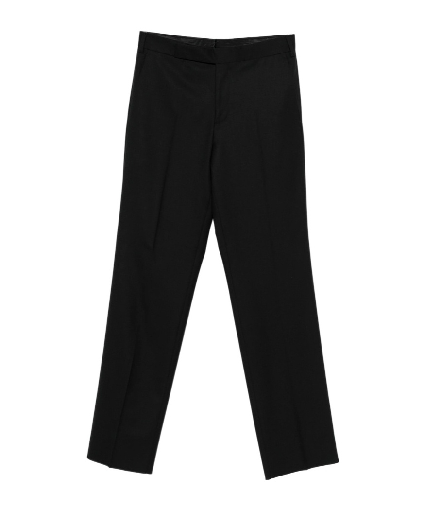 Lardini Pressed-crease Trousers In Black
