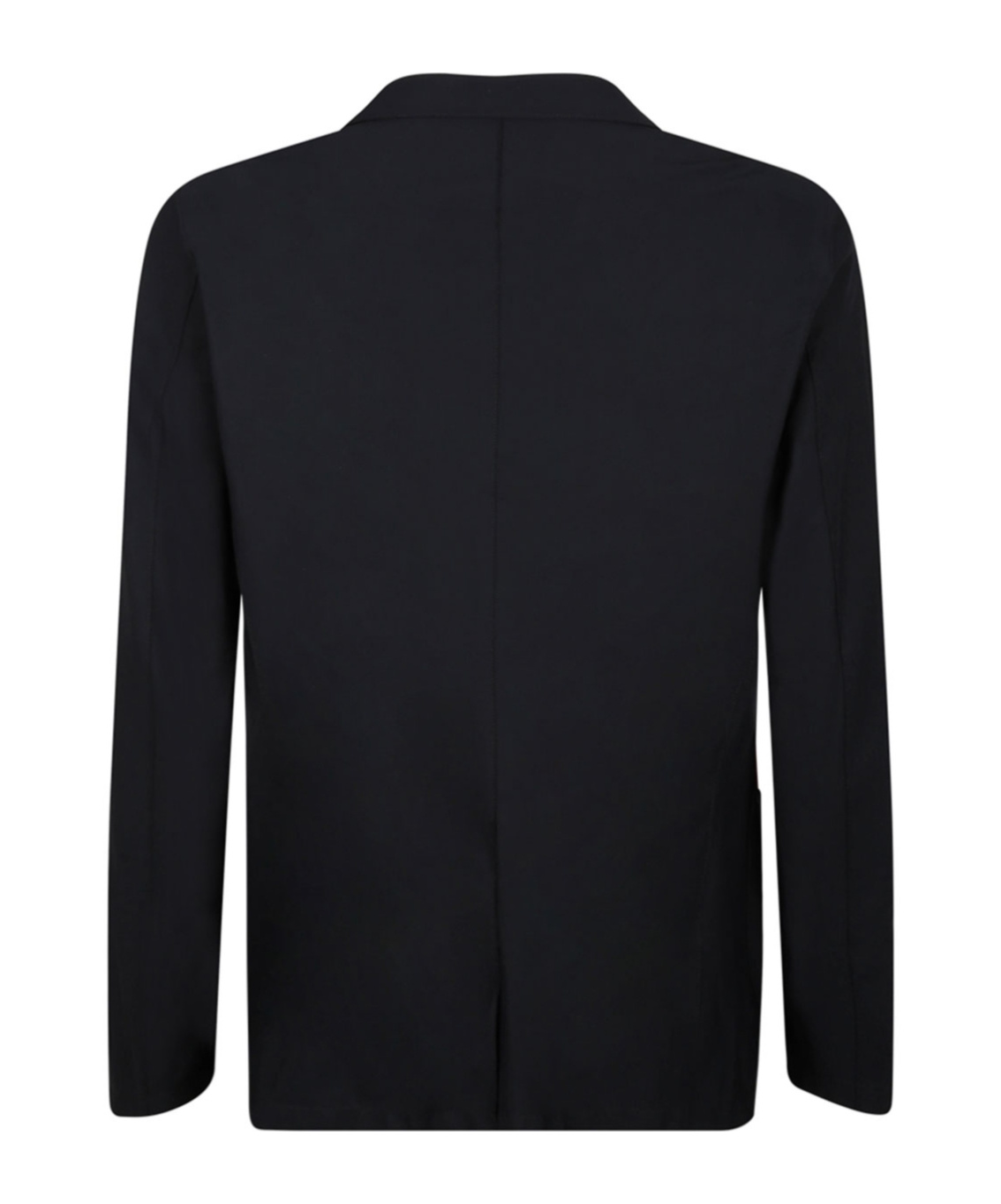 Herno Single-breasted Stretch Blazer In Black