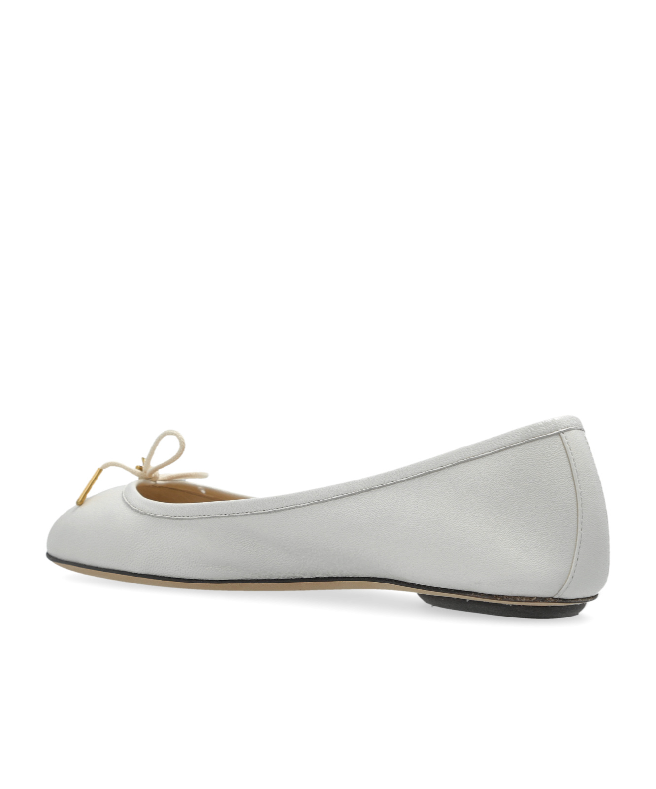 Chloé Iris Bow-embellished Ballet Flats In White