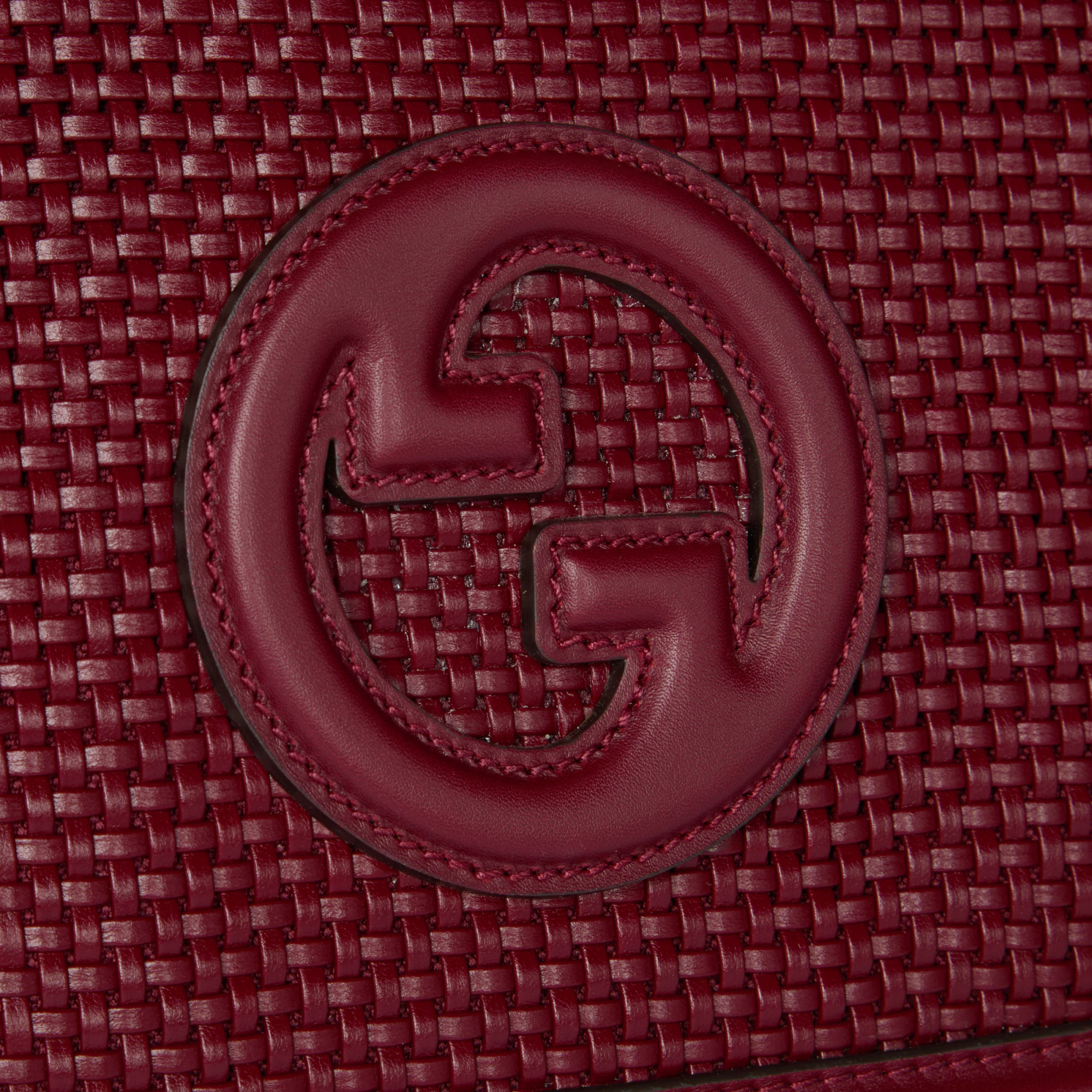 Gucci Blondie Large Top Handle Bag In Red