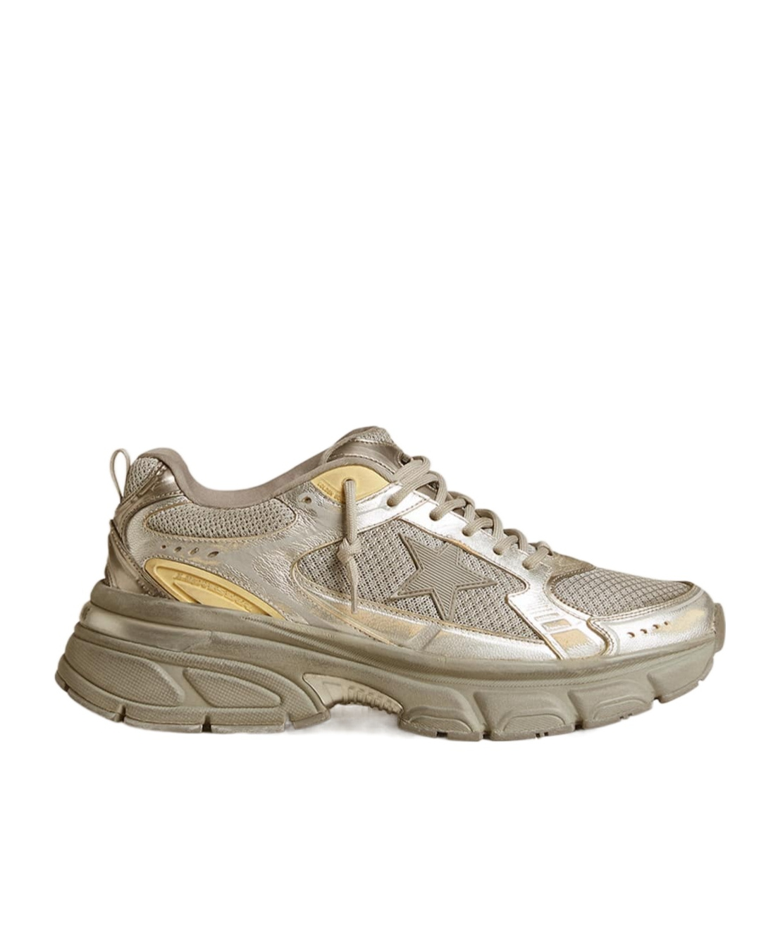Golden Goose Starlight Chunky Rubber Sole Sneakers In Nude
