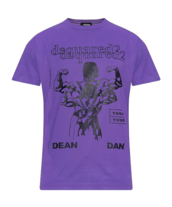 Dsquared2 Short Sleeve T-shirt In Purple
