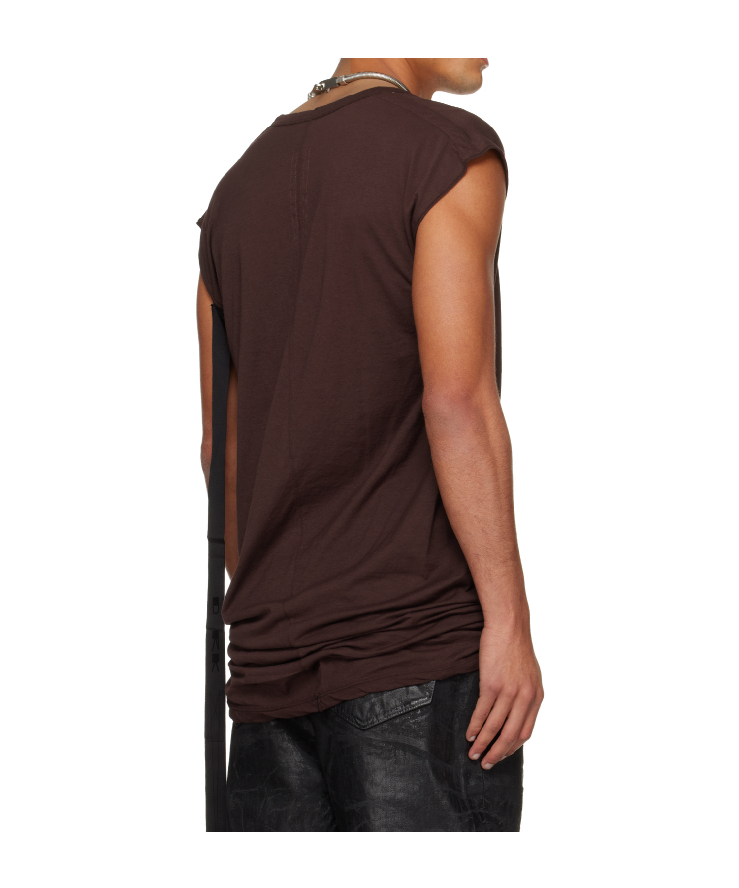Rick Owens Drkshdw Burgundy Concordians Dylan T-shirt In Brown