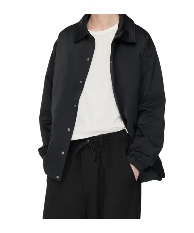 Y-3 Logo-printed Shirt Jacket In Blue