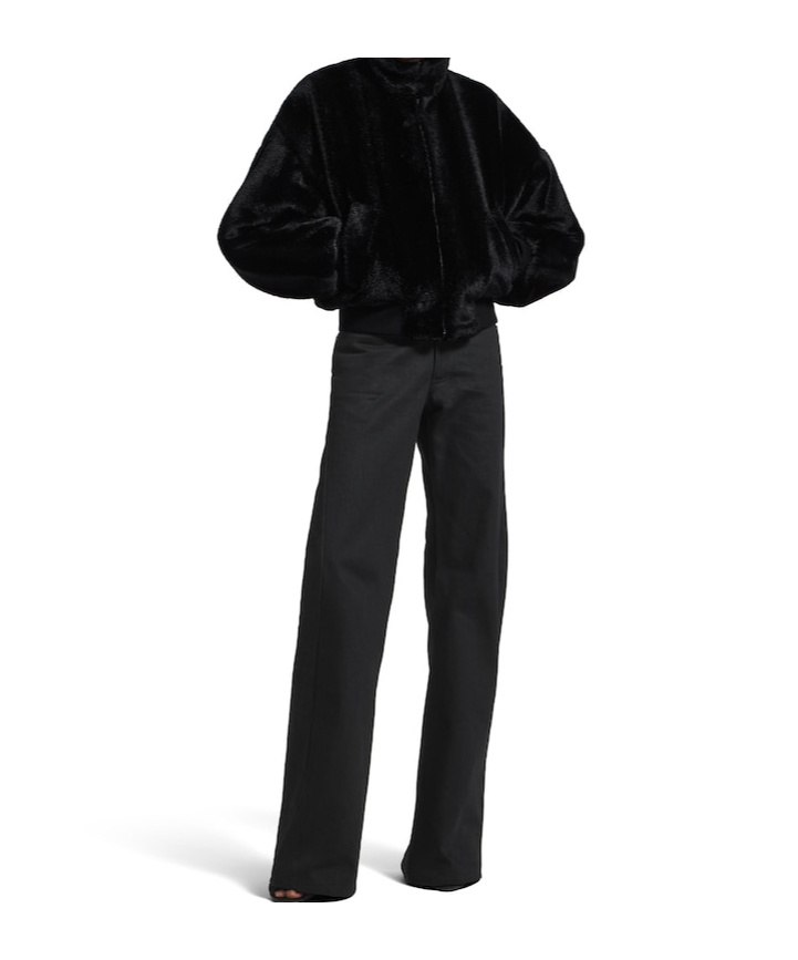 Balenciaga Black Jackets Women In Black