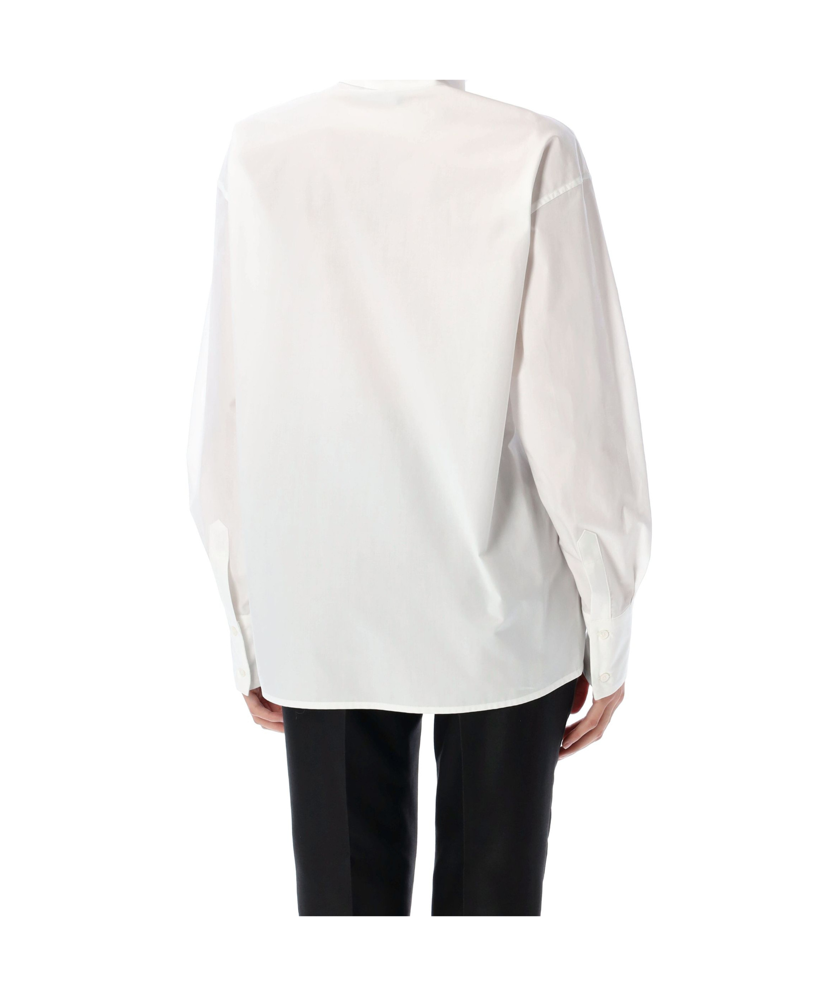Fabiana Filippi Structured High Neck Shirt With Buttoned Cuffs
