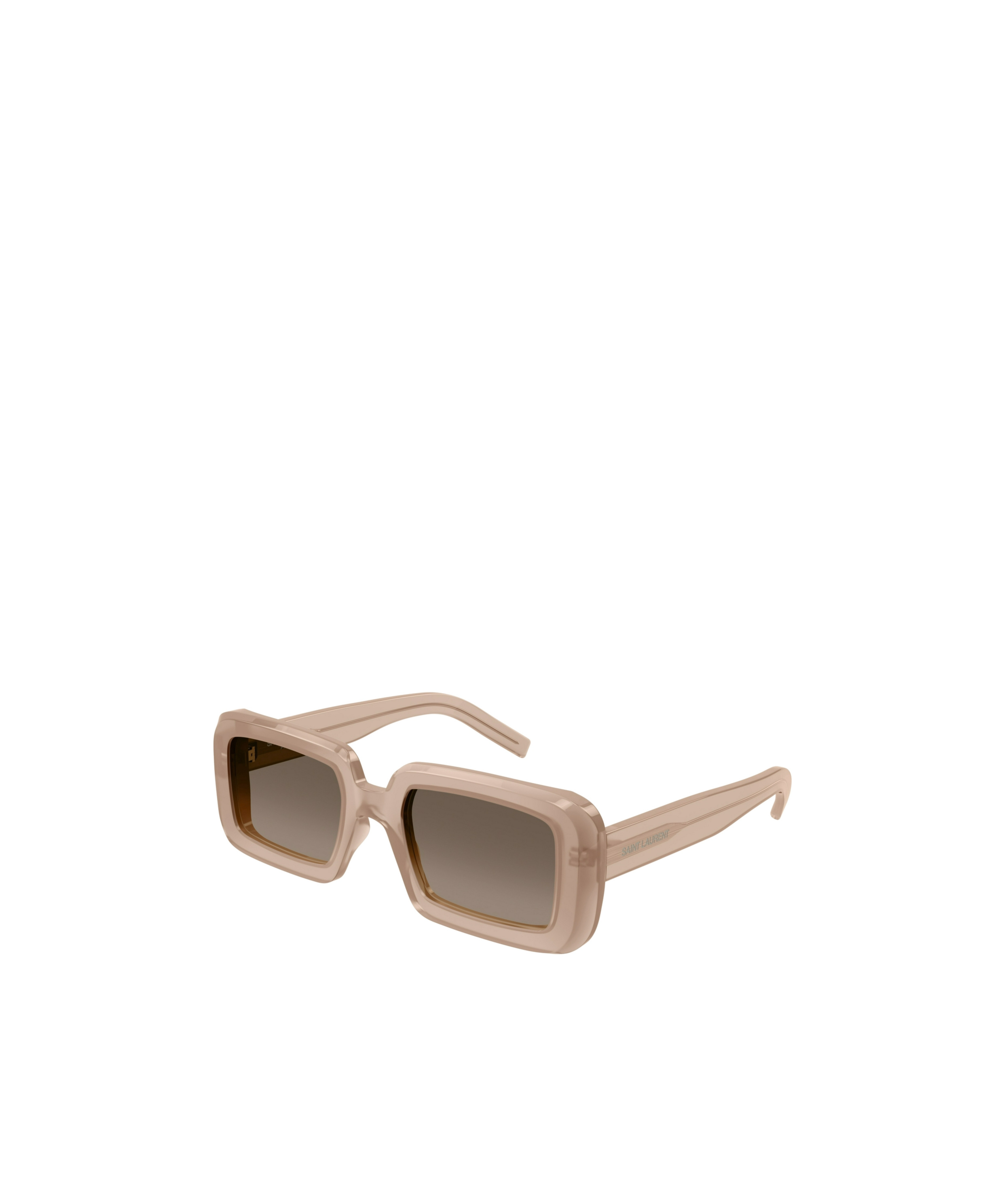 Saint Laurent Eyewear Rectangular Frame Sunglasses In Brown
