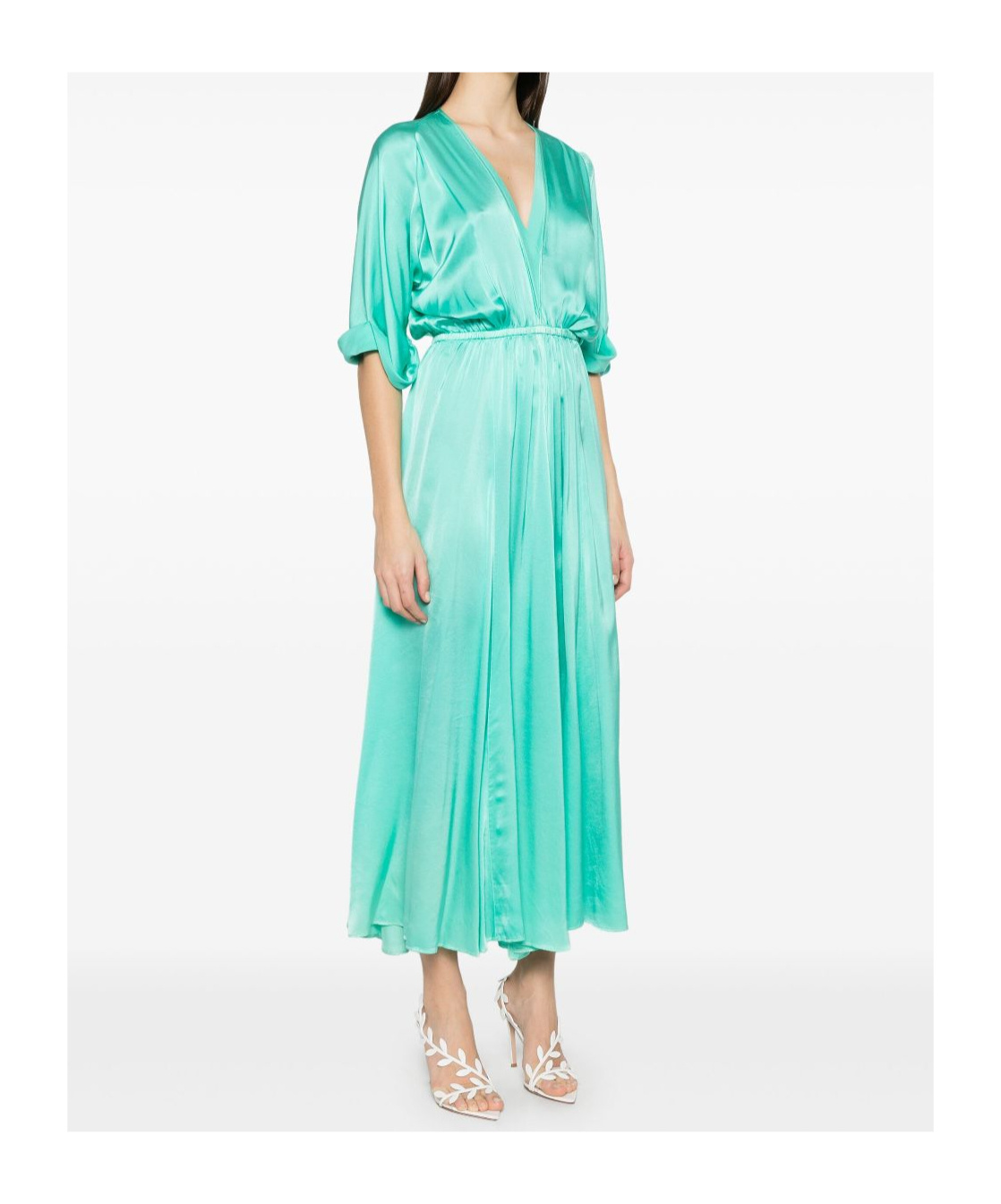 Shop Forte Forte Elegant Halfsleeve Midi Dress