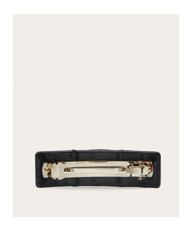 Ferragamo Haarspange Aus Seide Mit Schleife In Black