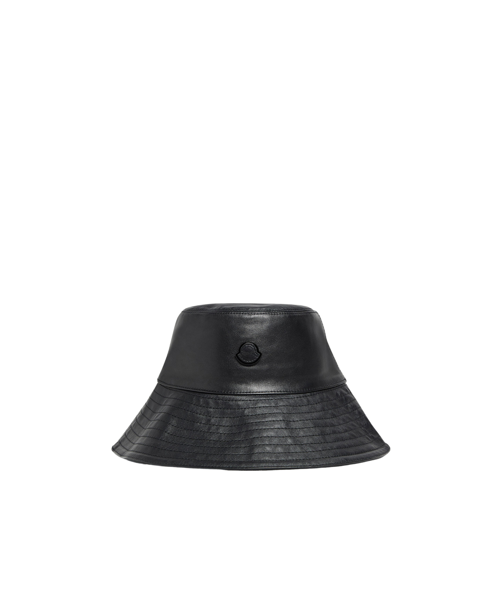 Moncler X Ee72 By Edward Enninful Leather Bucket Hat In Black
