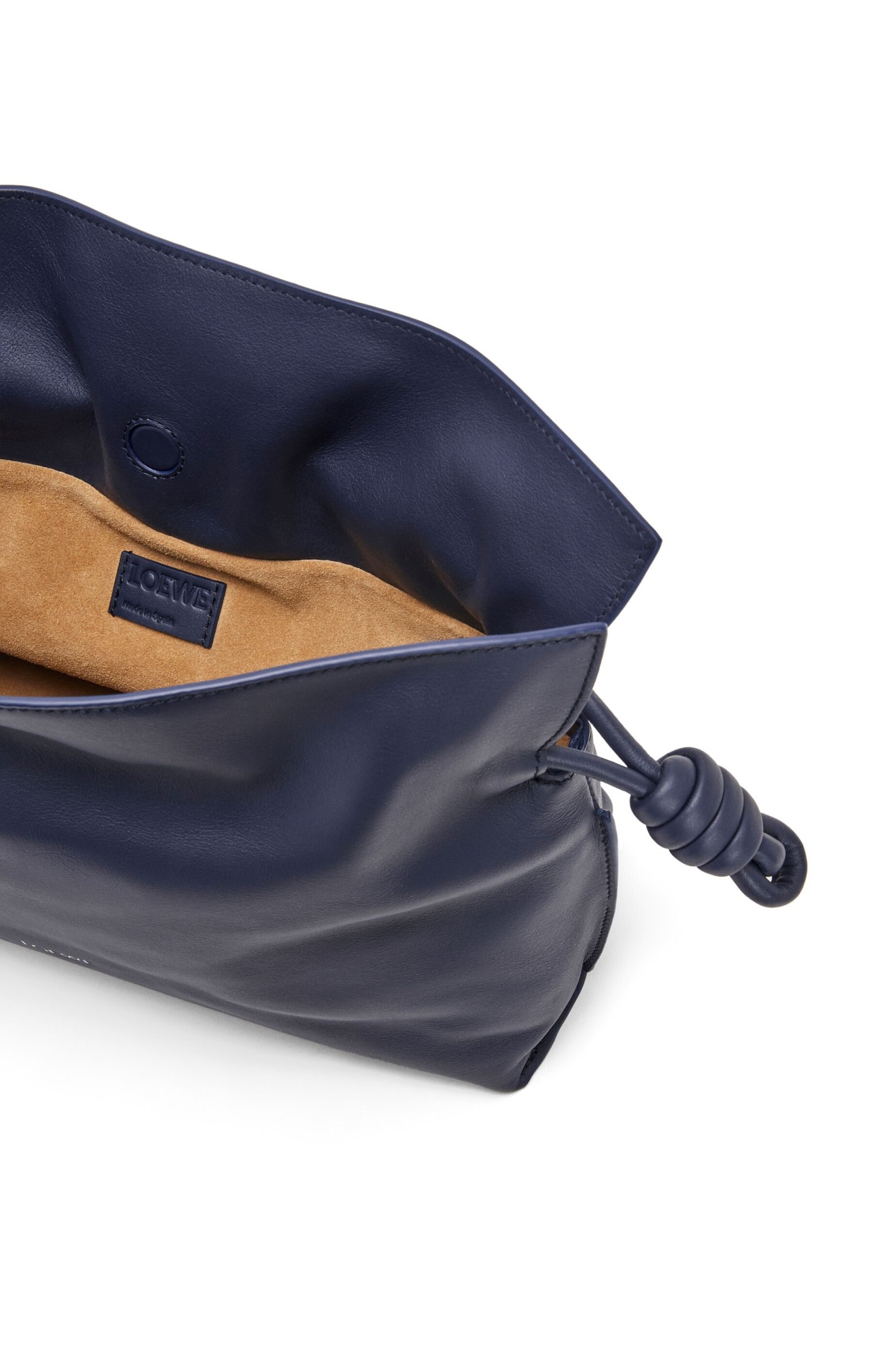 Loewe Medium Flamenco Clutch Bag In Blue