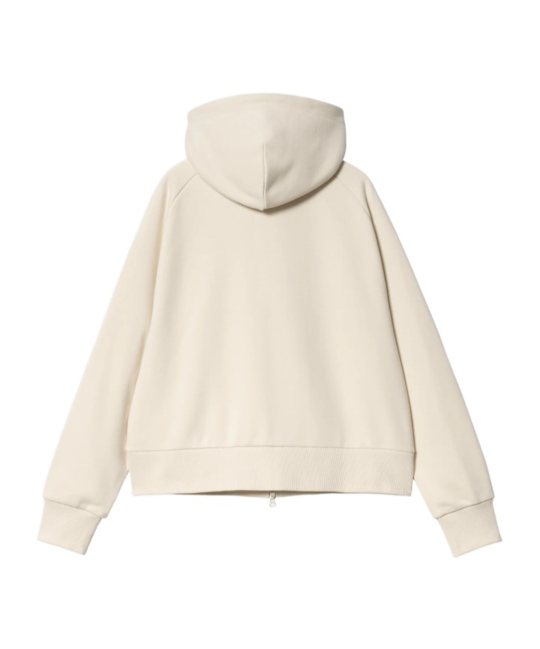 Carhartt Omens Eldon Hooded Relaxed-fit Cotton-blend Jacket Natural In Nude