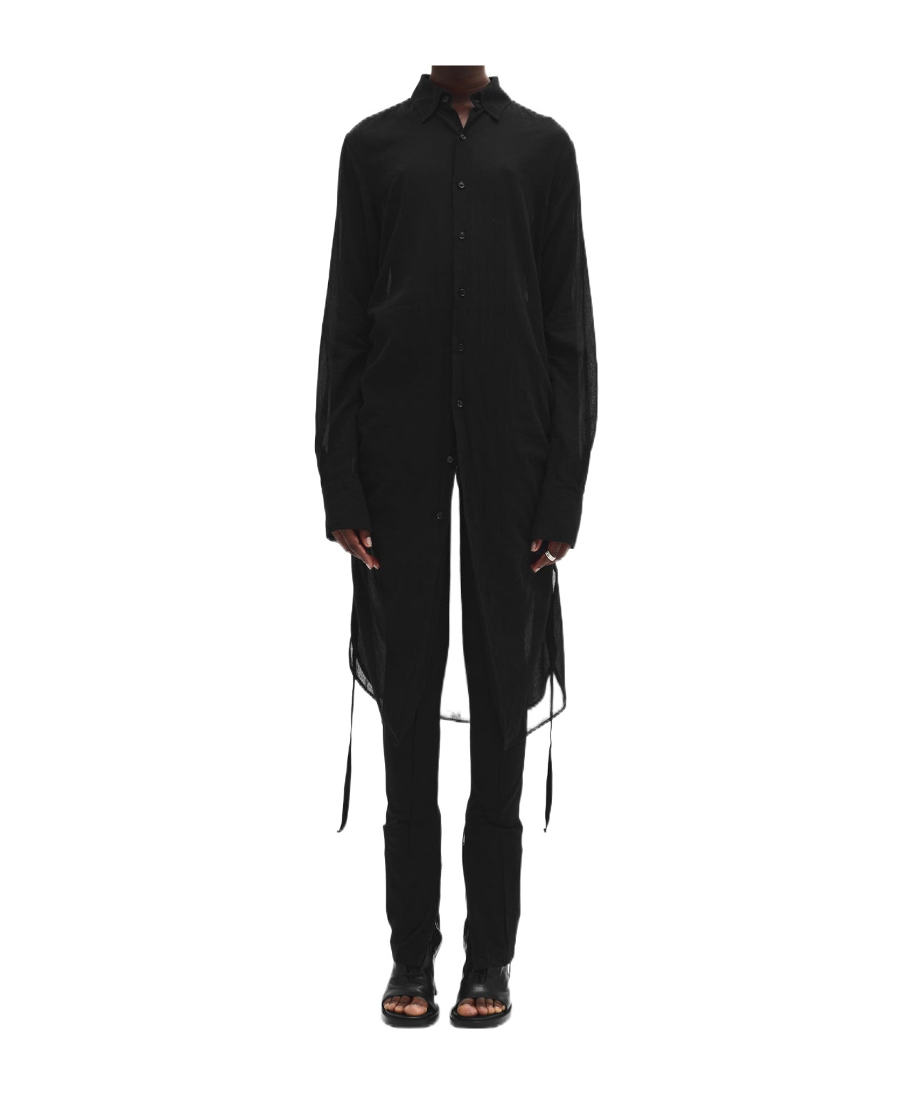 Ann Demeulemeester Sandrina High-comfort Shirt In Black