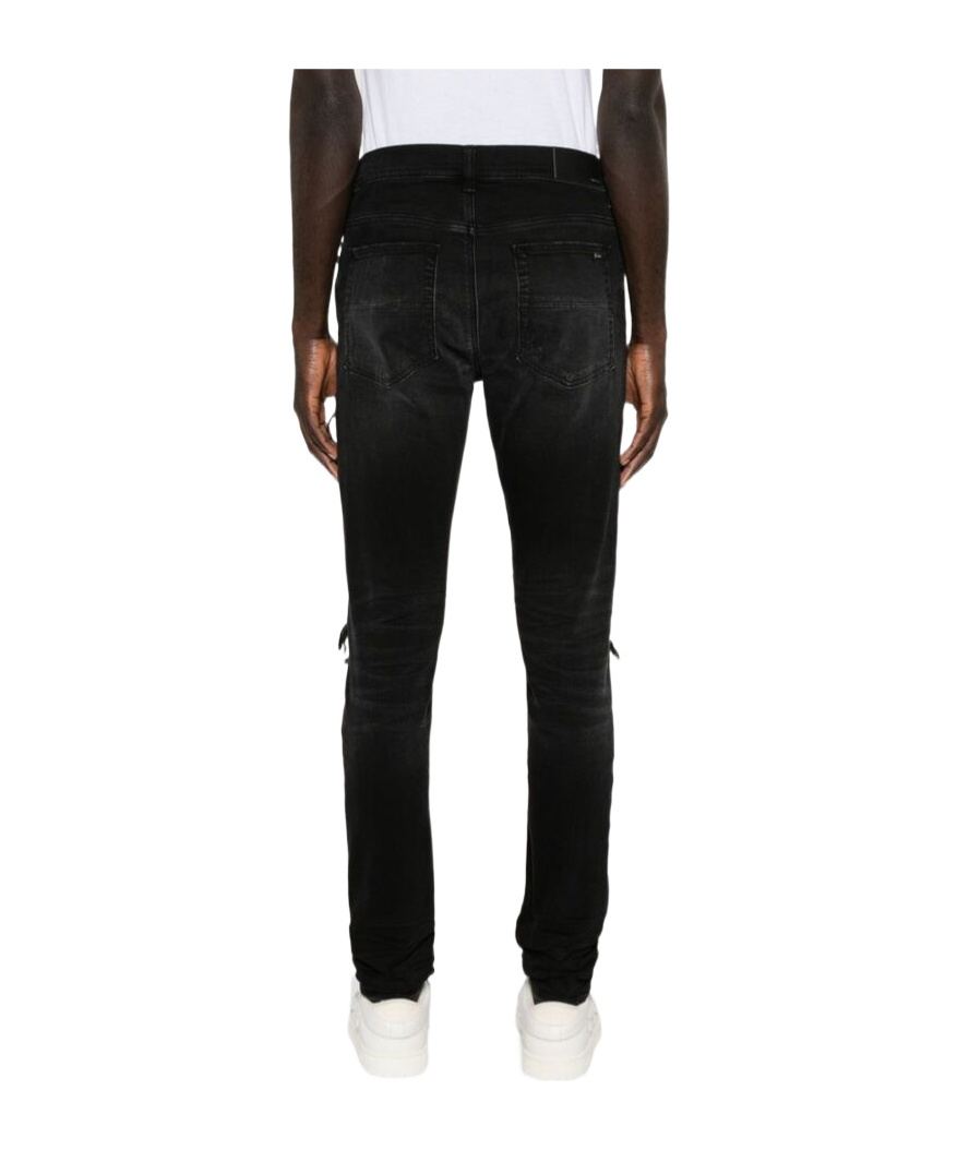 Shop Amiri Belt-loop Jeans In Black
