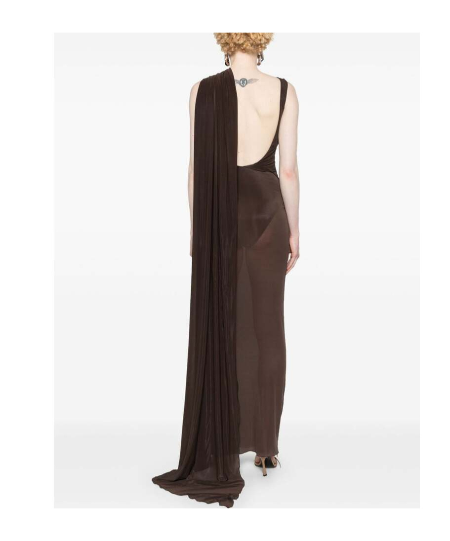 Attico Halterneck Open-back Maxi Dress In Black