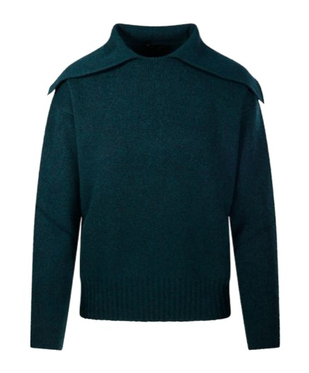 Roberto Collina High Neck Sweater In Green