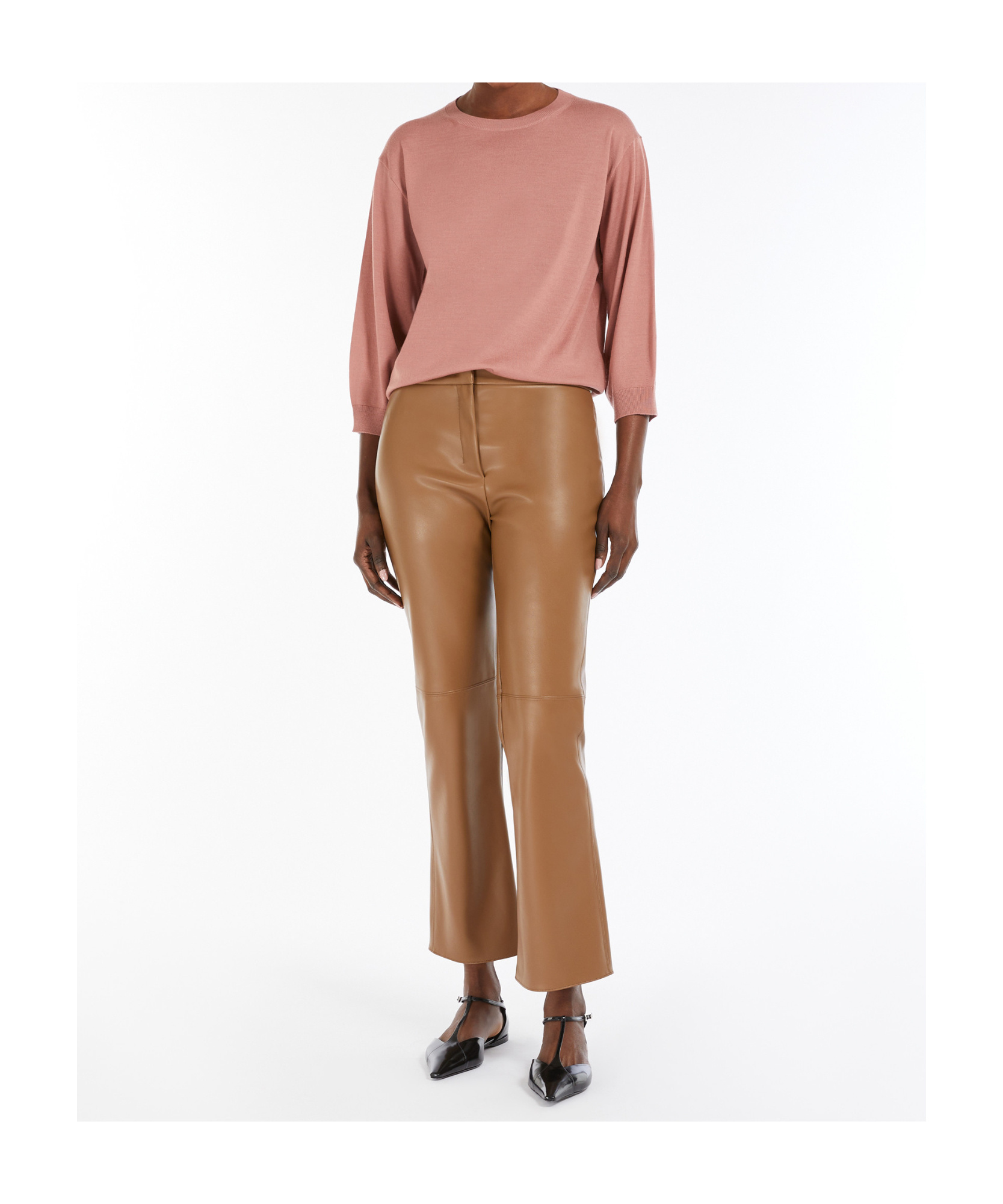Max Mara Lightweight Wool Yarn Sweater In Pink