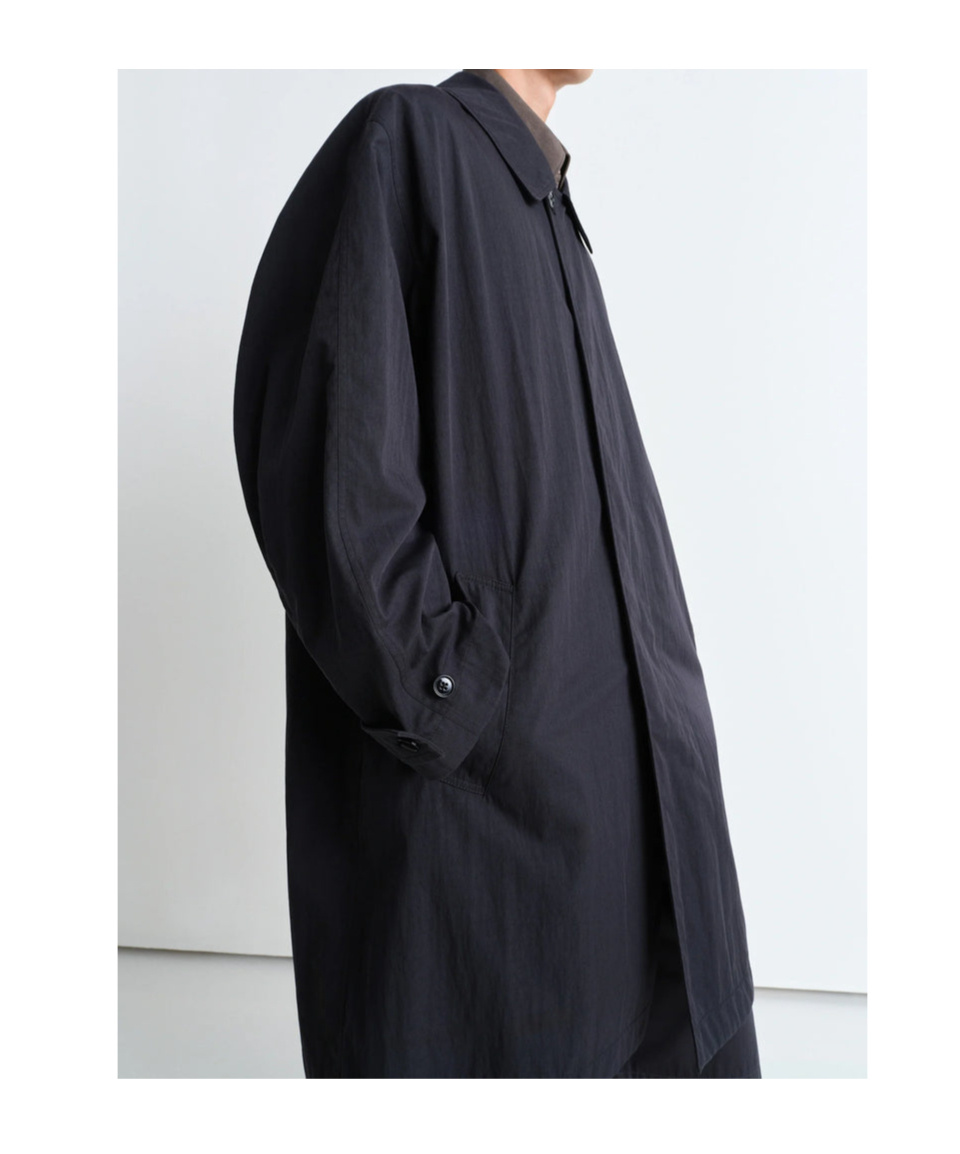 Lemaire Car Coat In Black