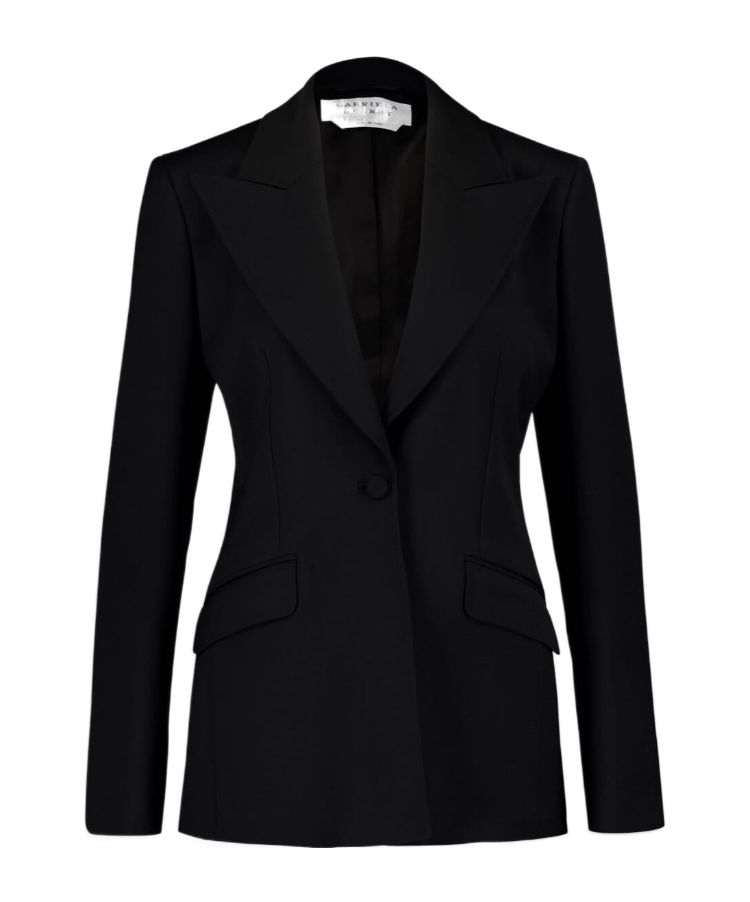 Gabriela Hearst Single-button Wool Blazer In Black