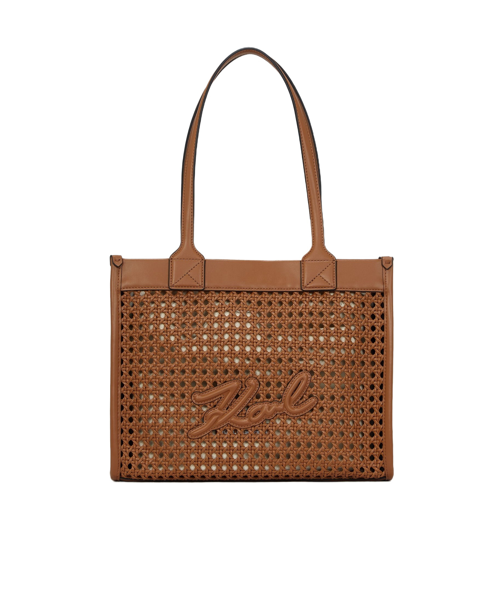 Karl Lagerfeld Medium K/skuare Shoulder Bag In Brown