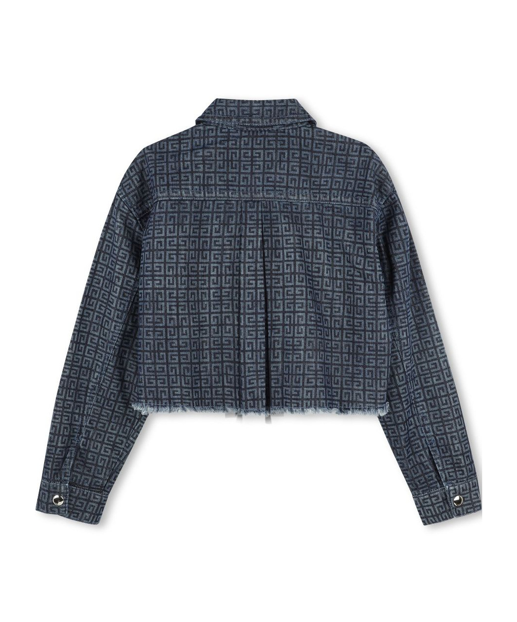 Givenchy 4g-motif Denim Jacket In Black
