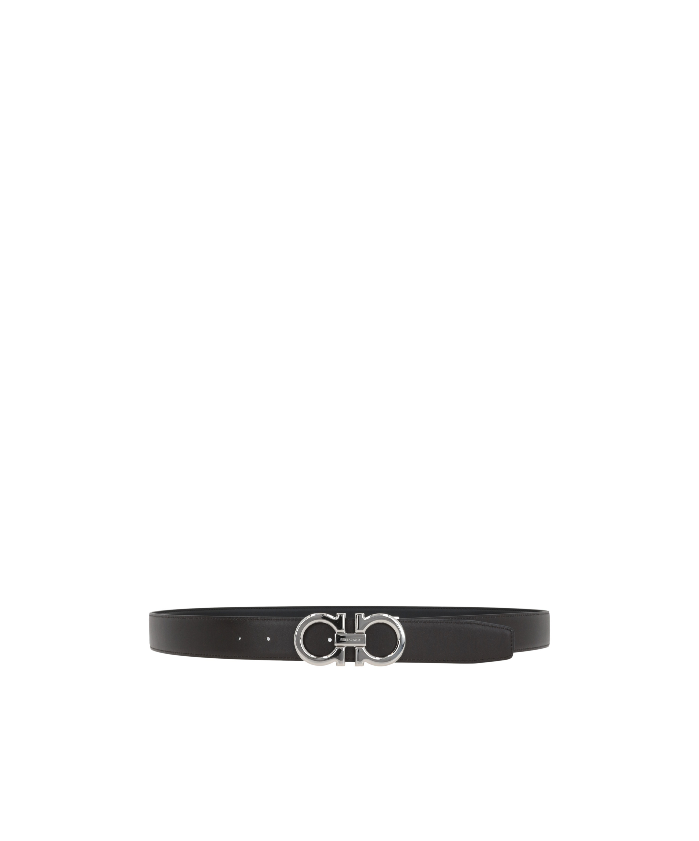 Ferragamo Adjustable Waist Belt In Black