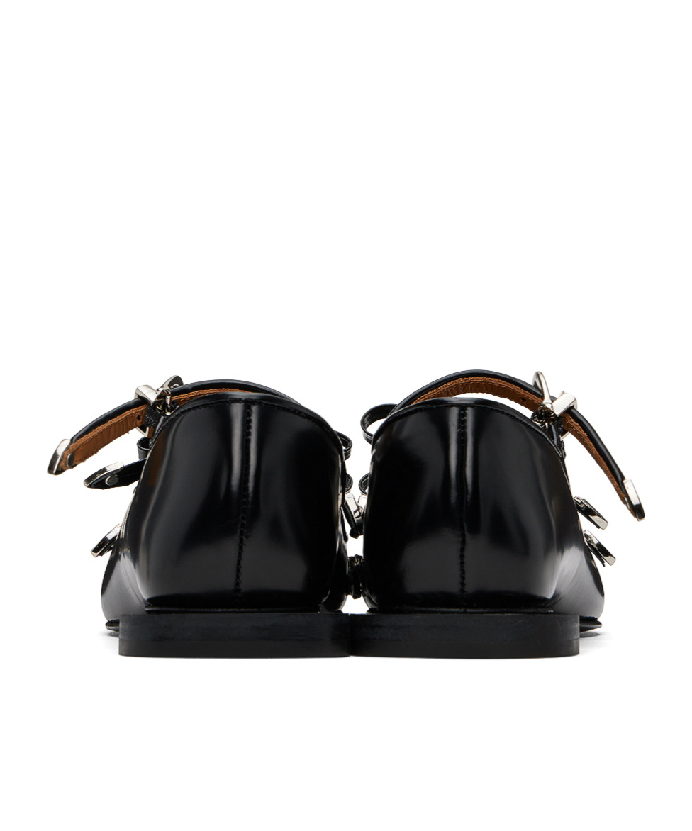 Shop Toga Knot Detail Mary Jane Shoes In Black