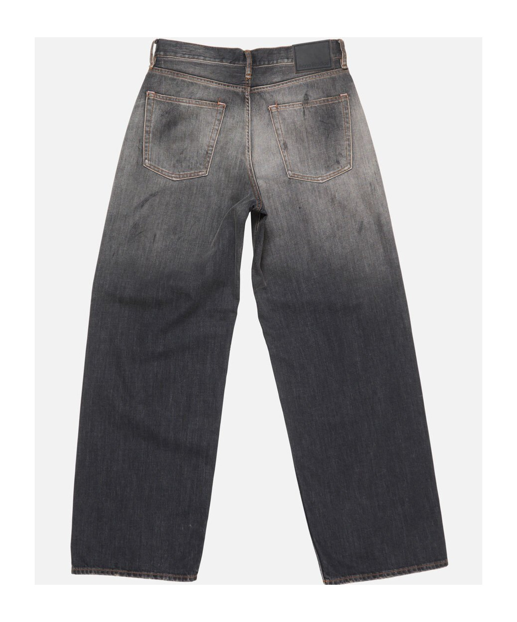 Acne Studios Denim Trousers With Belt Loops In Black